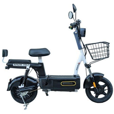 Велосипед з електродвигуном SPARK VOLT 14" 48V/400W/12Ah Чорний 000227054 фото