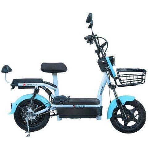 Велосипед з електродвигуном SPARK CITY 14&raquo; 48V/500W/20Ah Блакитний 000227060 фото