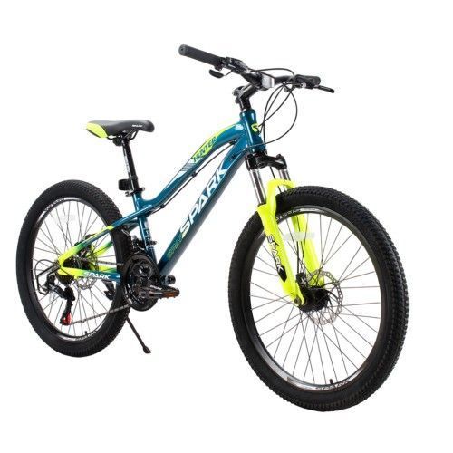 Велосипед SPARK HUNTER JR. (колеса - 24", алюмінієва рама - 12") темно-синій з жовтим 000224690 фото