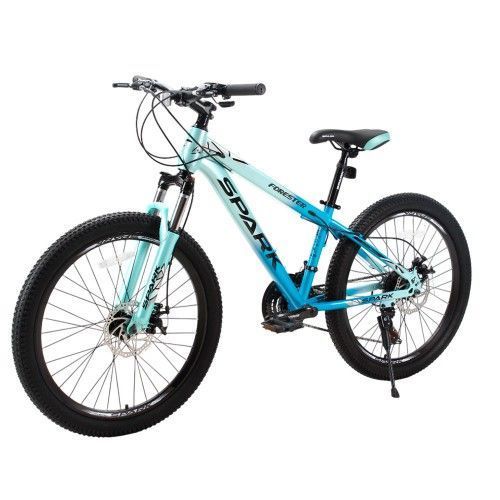 Велосипед SPARK FORESTER JR. (колеса - 24", сталева рама - 13") блакитний з бірюзовим 000224695 фото