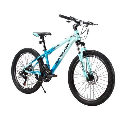 Велосипед SPARK FORESTER JR. (колеса - 24", сталева рама - 13") блакитний з бірюзовим 000224695 фото