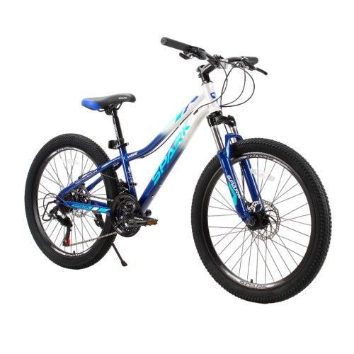 Велосипед SPARK WAVE JR. (колеса - 24", сталева рама - 12") темно-синій із сірим 000224698 фото