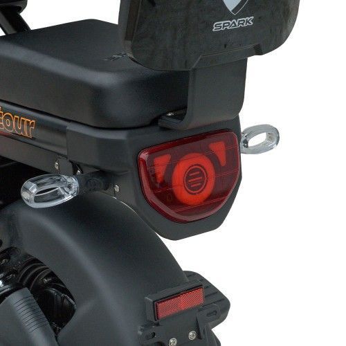 Велосипед з електромотором SPARK TOUR 14&raquo; 60V/500W/20Ah Чорний з помаранчевим 000227069 фото