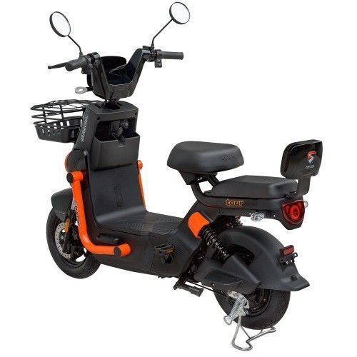 Велосипед з електромотором SPARK TOUR 14&raquo; 60V/500W/20Ah Чорний з помаранчевим 000227069 фото