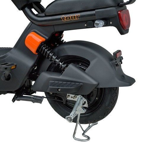 Велосипед з електромотором SPARK TOUR 14&raquo; 60V/500W/20Ah Чорний з помаранчевим 000227069 фото