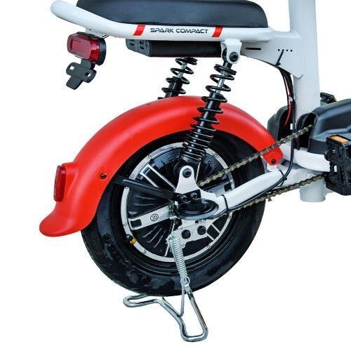 Велосипед з електродвигуном SPARK COMPACT 14" 48V/400W/12Ah Червоний 000227022 фото